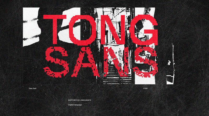 Tong Sans specimen poster placeholder